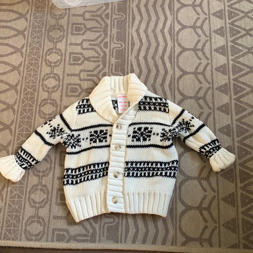 Joe Fresh 3-6 month cotton cardigan
